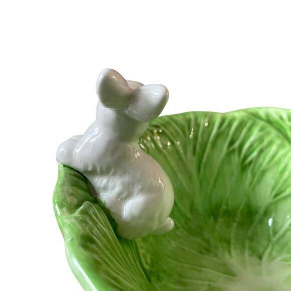 Arlington Designs Figural Bunny Cabbage Bowl 6.5in Spring Easter Decor New - Picture 10 of 16